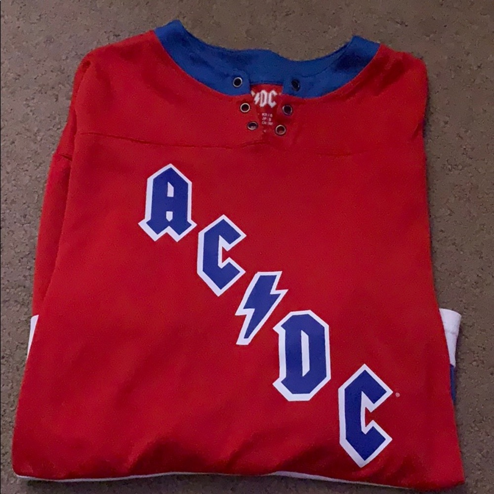 hockey style acdc jersey